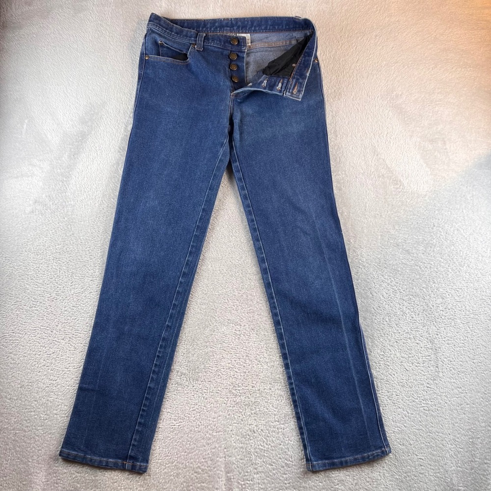 VTG Nasty Pig Jeans Mens 31 Blue Medium Wash Button Fly Straight Leg